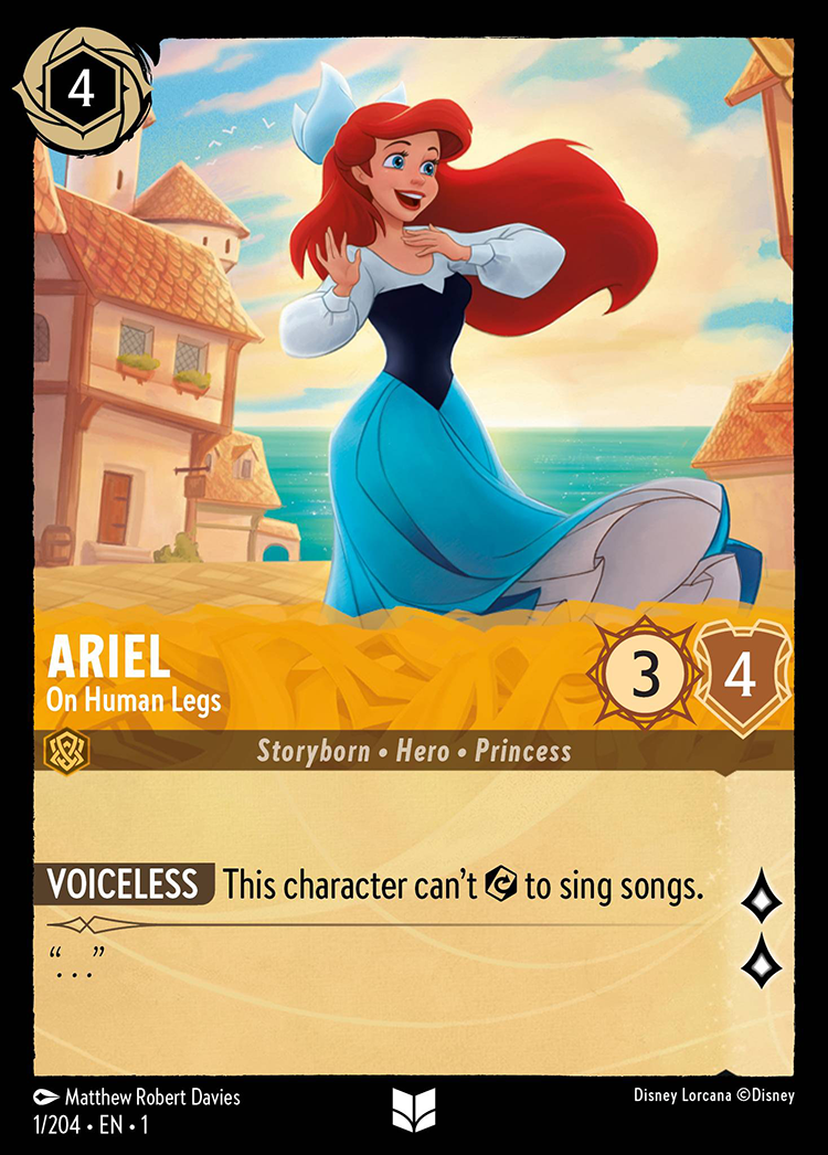 Ariel The First Chapter Lorcana Card Lorcanawiz 