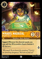 Mirabel Madrigal Ursula's Return Card List