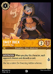 Daisy Duck Ursula's Return Card List